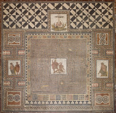 Theseus Mosaic by Unbekannt Unbekannt